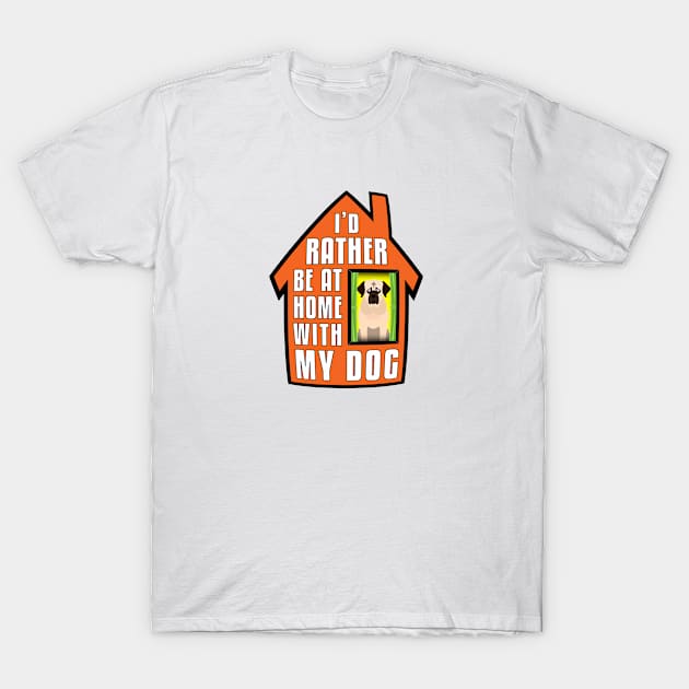 English Mastiff, Rather Be Home With My T-Shirt by Rumble Dog Tees